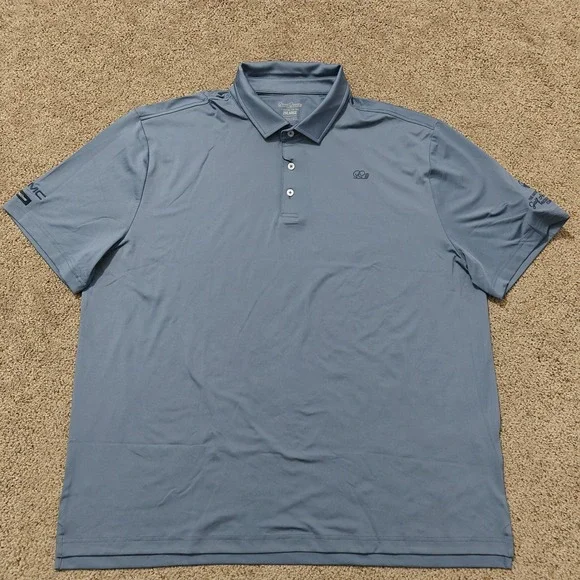 Good Good Golf x GMC Polo Shirt 2XL Blue Great American Golf Adventure Limited - Picture 2 of 11